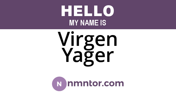 Virgen Yager