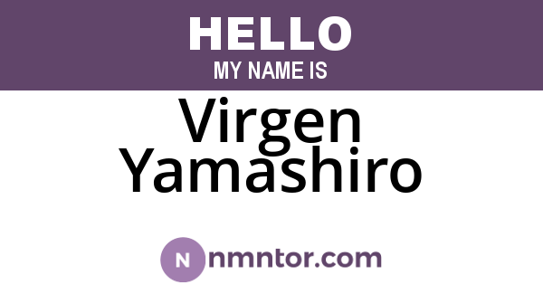 Virgen Yamashiro