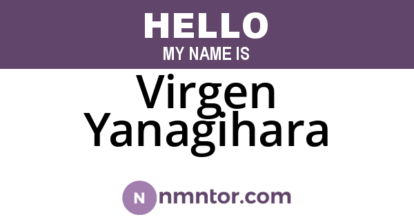 Virgen Yanagihara