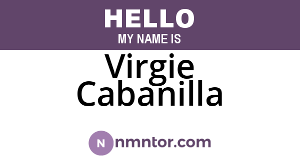 Virgie Cabanilla