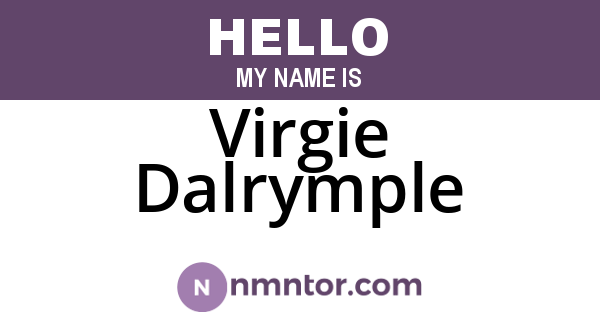 Virgie Dalrymple