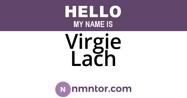 Virgie Lach