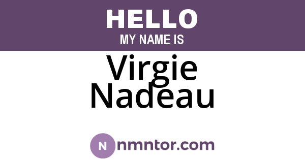 Virgie Nadeau