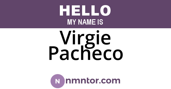 Virgie Pacheco