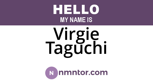 Virgie Taguchi