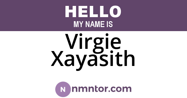 Virgie Xayasith
