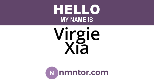Virgie Xia