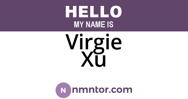 Virgie Xu