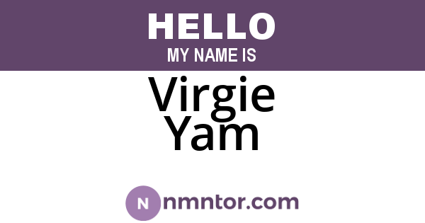 Virgie Yam
