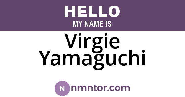 Virgie Yamaguchi