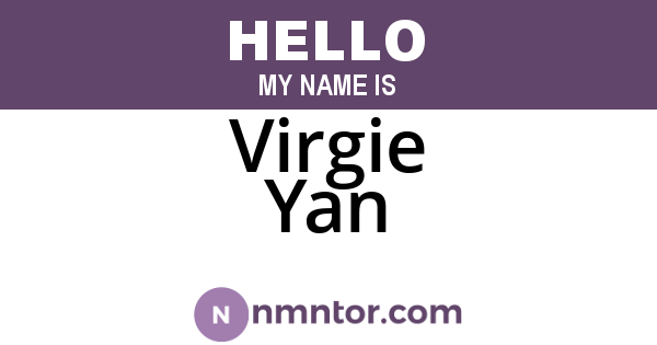 Virgie Yan