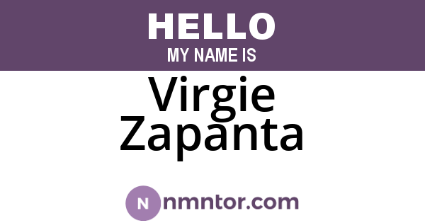 Virgie Zapanta