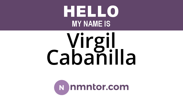 Virgil Cabanilla