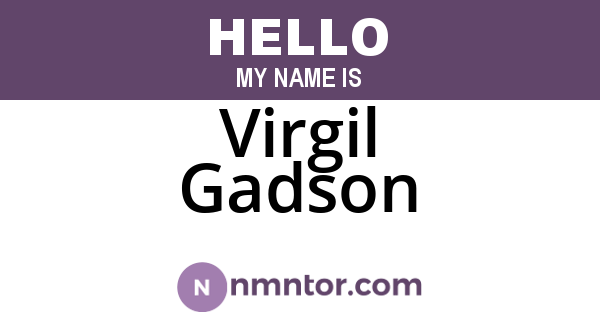 Virgil Gadson
