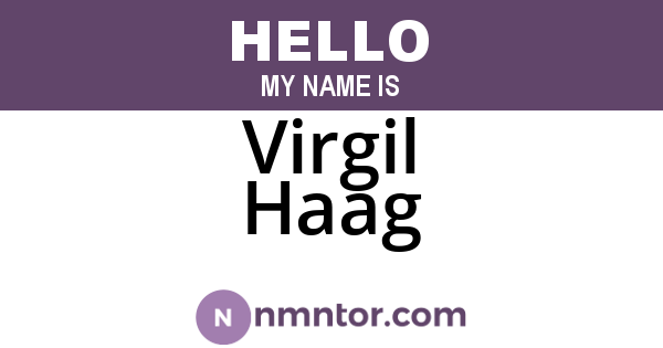 Virgil Haag