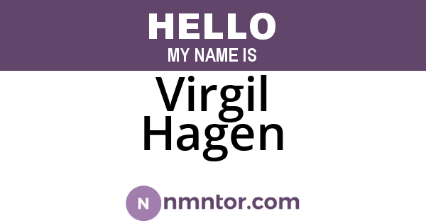 Virgil Hagen
