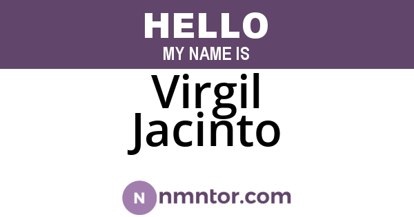Virgil Jacinto