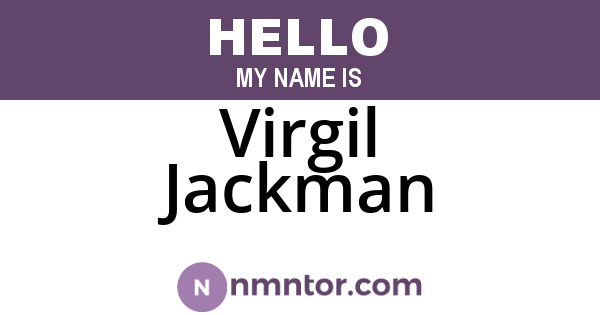 Virgil Jackman