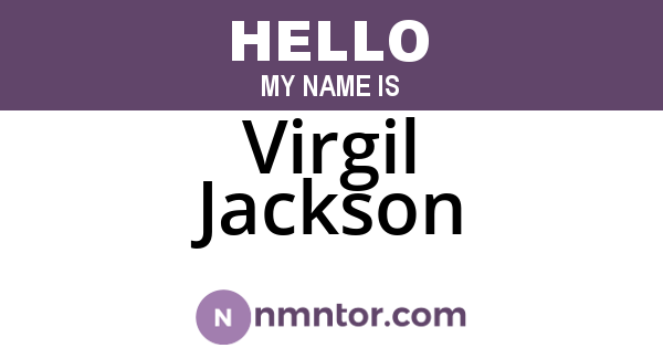 Virgil Jackson