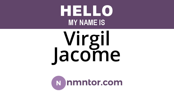 Virgil Jacome