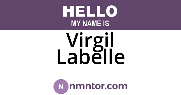 Virgil Labelle