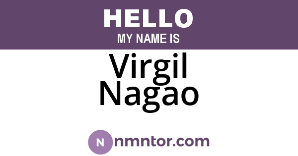 Virgil Nagao