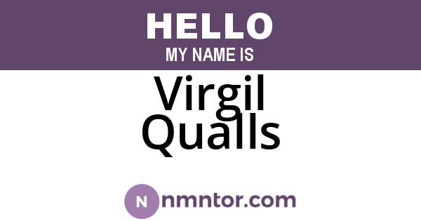 Virgil Qualls