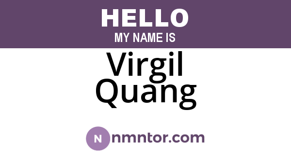 Virgil Quang