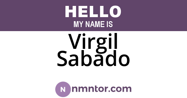 Virgil Sabado