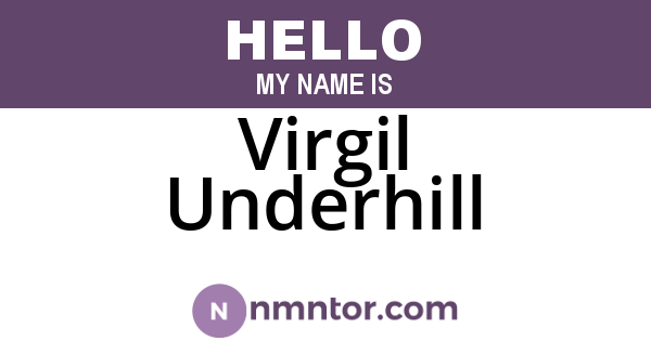 Virgil Underhill
