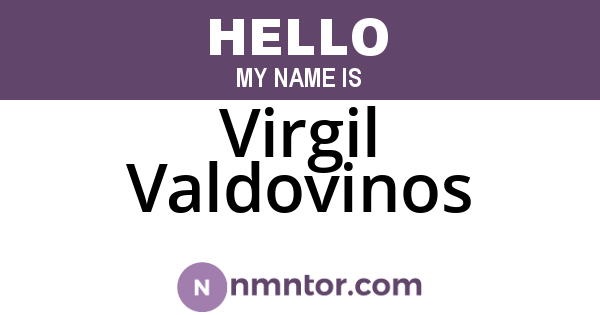 Virgil Valdovinos