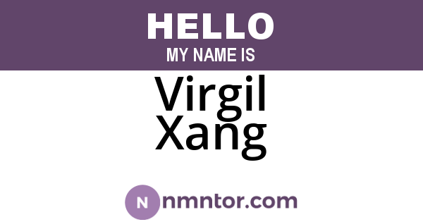 Virgil Xang