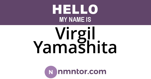 Virgil Yamashita