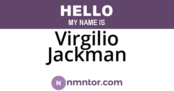 Virgilio Jackman