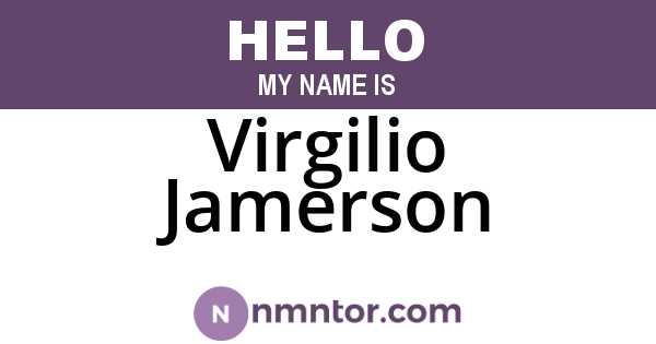 Virgilio Jamerson