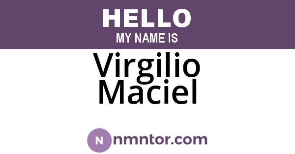 Virgilio Maciel