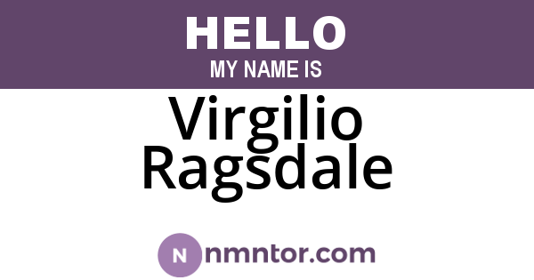 Virgilio Ragsdale