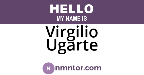 Virgilio Ugarte