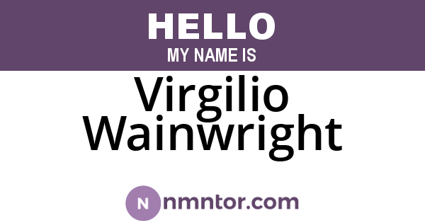 Virgilio Wainwright