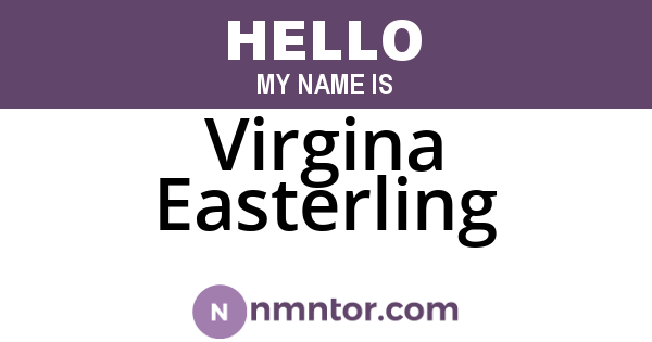Virgina Easterling