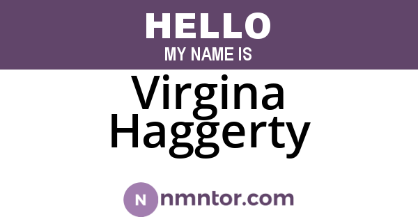 Virgina Haggerty
