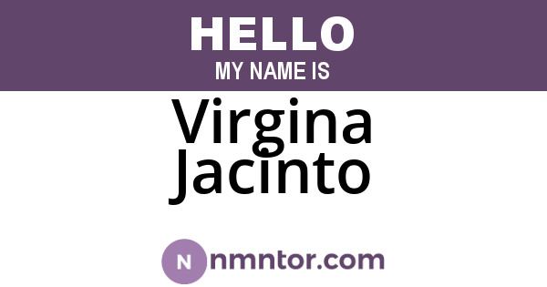 Virgina Jacinto
