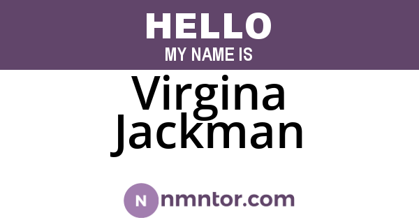 Virgina Jackman