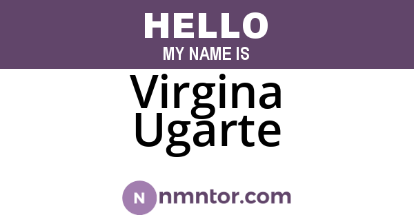Virgina Ugarte