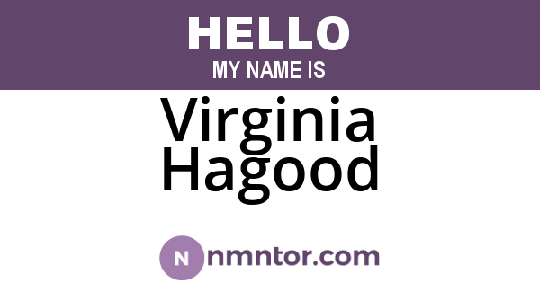 Virginia Hagood