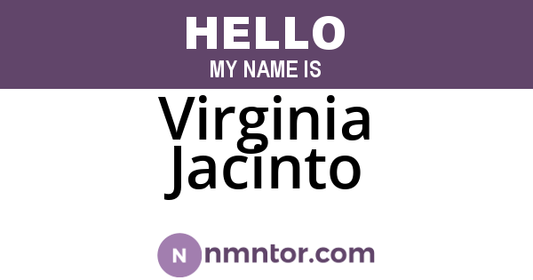 Virginia Jacinto