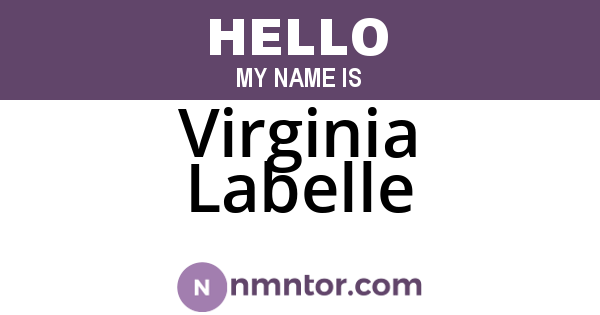 Virginia Labelle