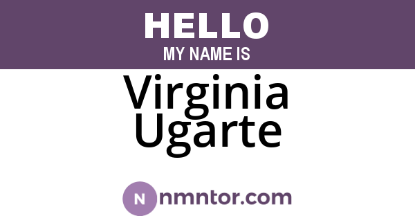 Virginia Ugarte