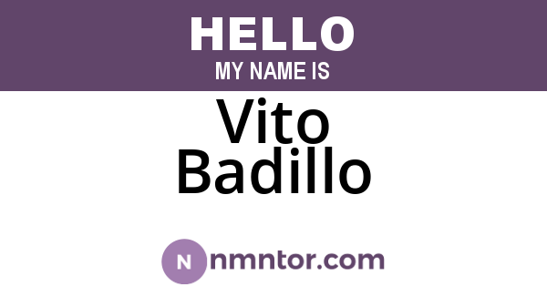 Vito Badillo