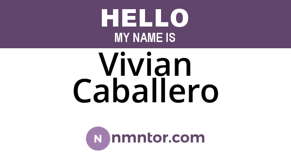 Vivian Caballero